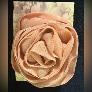 Apricot pink pouf/loofah - great addition to a gift basket